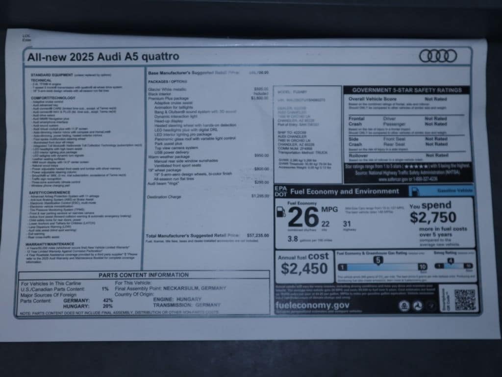 2025 Audi New A5 Premium Plus - Photo 9