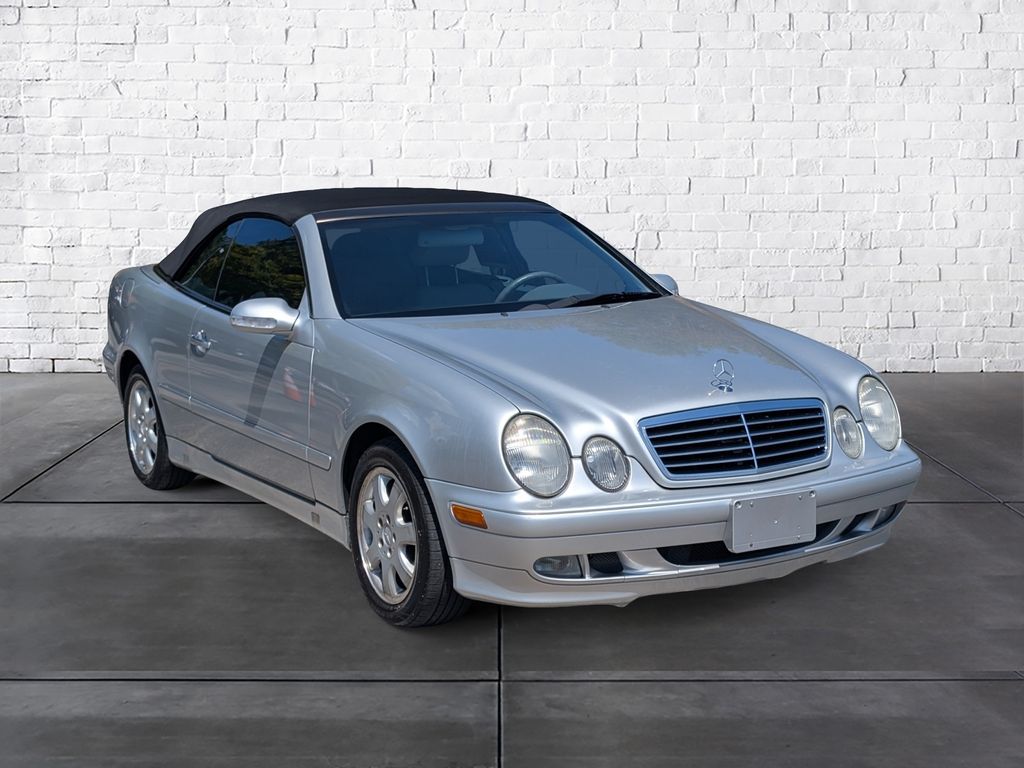 Silver 2000 Mercedes-Benz CLK Convertible Rear-Wheel Drive 5-Speed Automatic