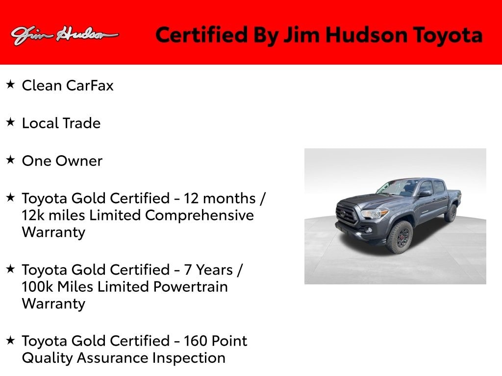Certified 2021 Toyota Tacoma SR5 V6 Truck Double Cab