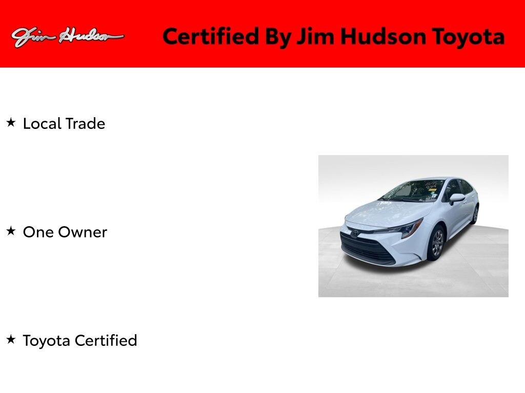 Certified 2024 Toyota Corolla LE Sedan