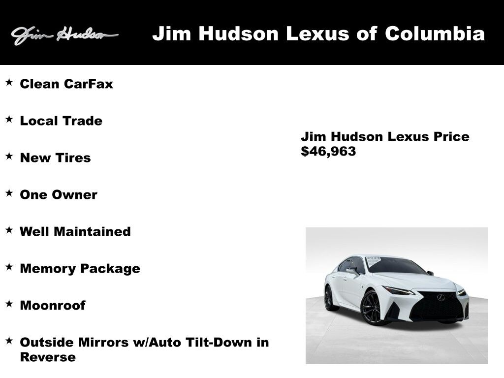 Certified 2023 Lexus IS 350 F SPORT Sedan