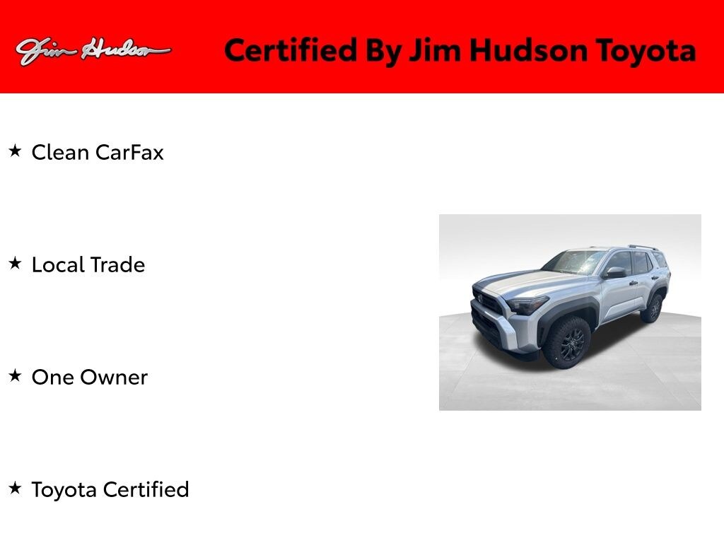 Certified 2026 Toyota 4Runner SR5 SUV