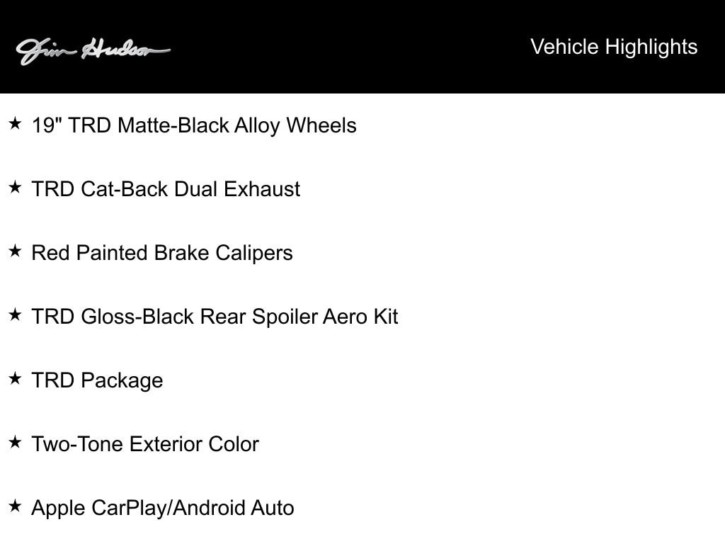 Used 2024 Toyota Camry TRD V6 Sedan