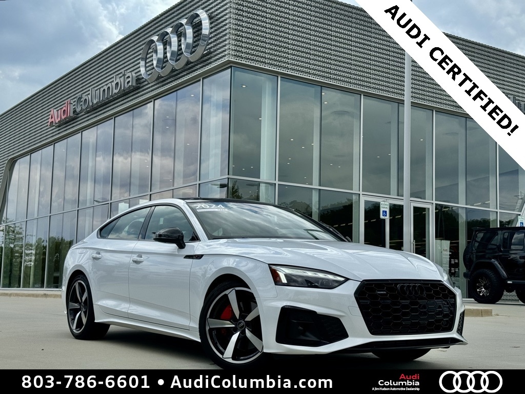 Certified 2024 Audi A5 Sportback Premium Plus with VIN WAUFACF5XRA004783 for sale in Columbia, SC