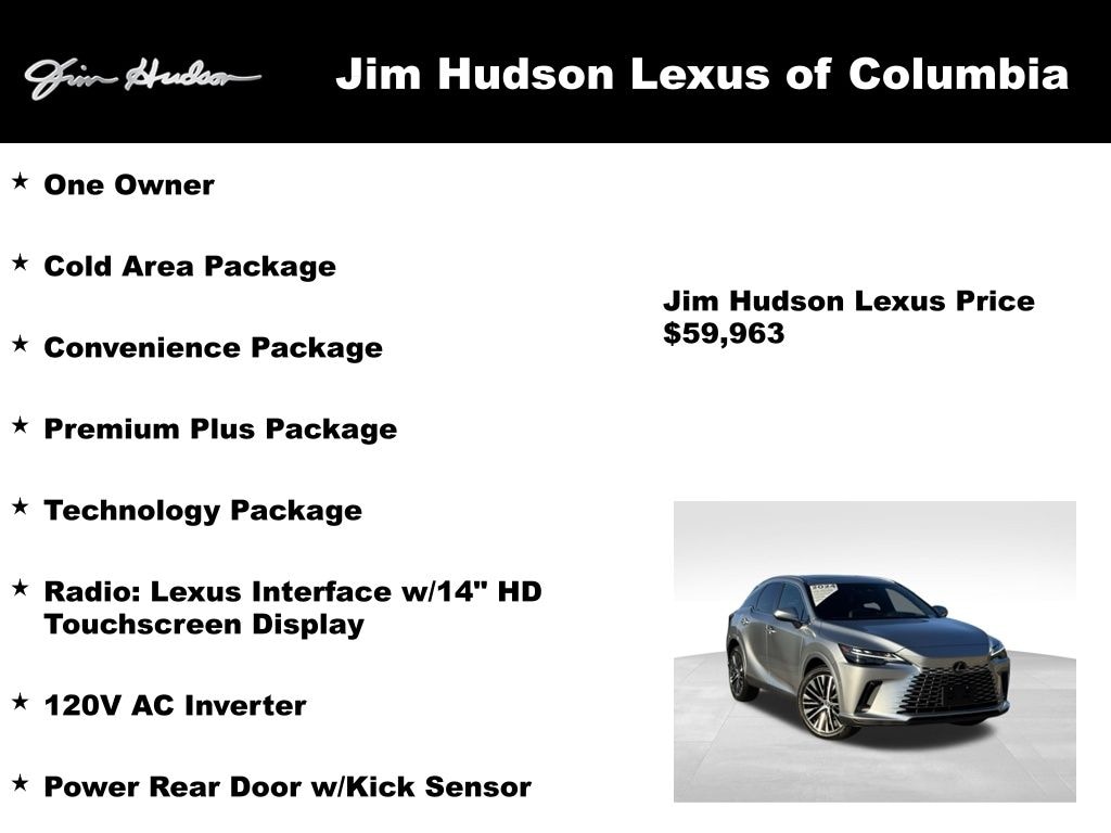 Certified 2024 Lexus RX 350h Premium Plus SUV