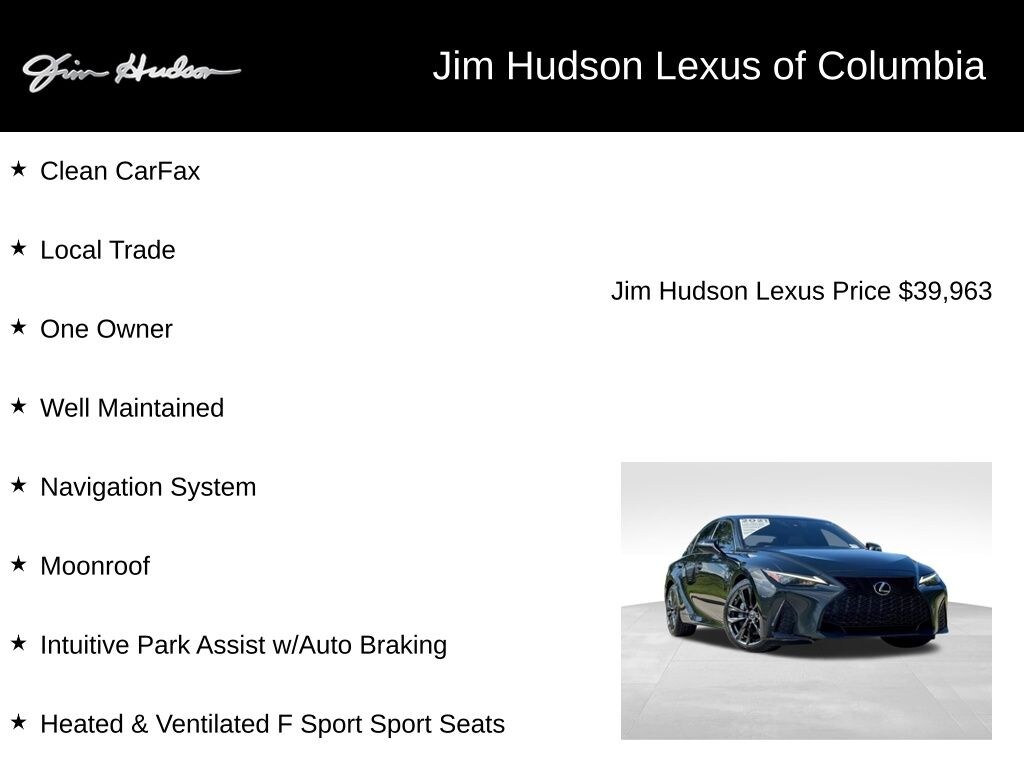 Certified 2021 Lexus IS 350 F SPORT Sedan