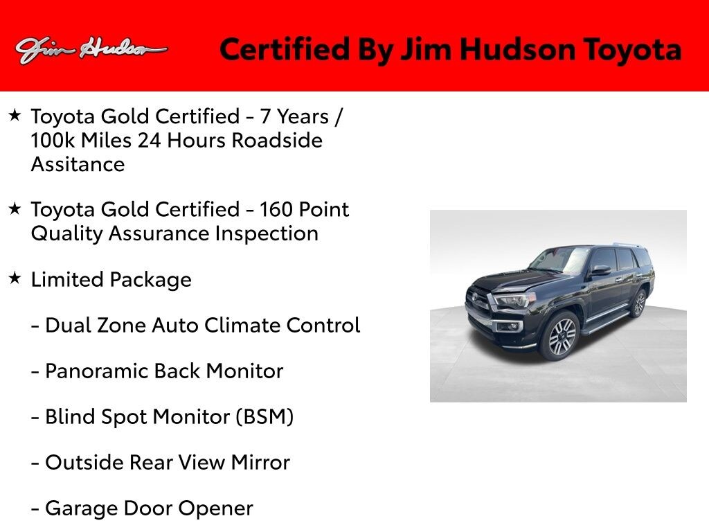 Certified 2022 Toyota 4Runner Limited SUV