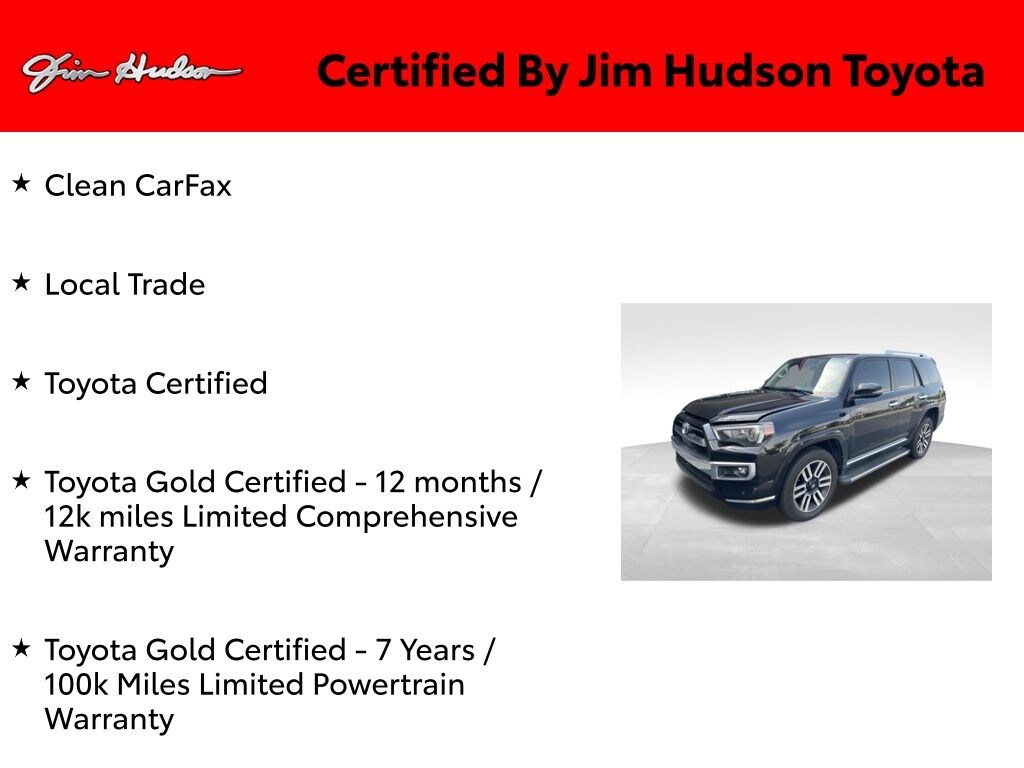 Certified 2022 Toyota 4Runner Limited SUV
