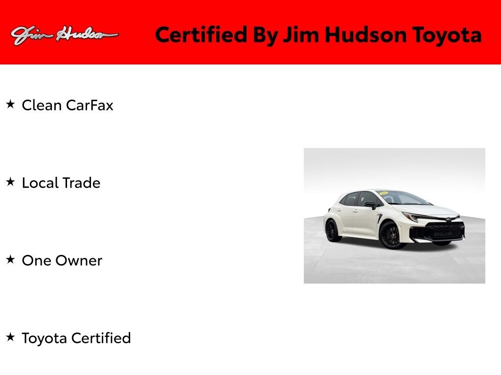 Certified 2025 Toyota GR Corolla Hatchback
