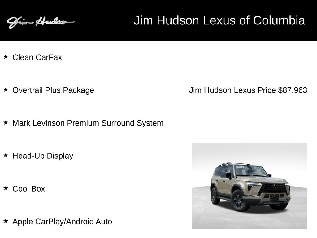 Certified 2024 Lexus GX 550 Overtrail+ SUV