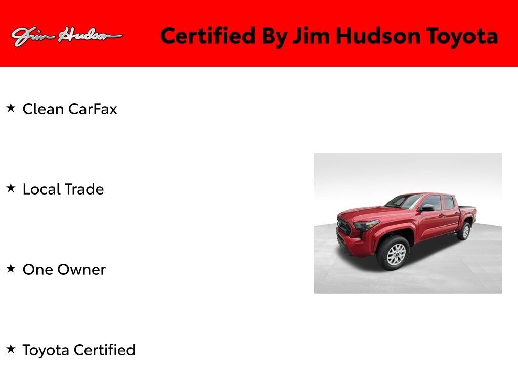 Certified 2025 Toyota Tacoma SR Truck Double Cab