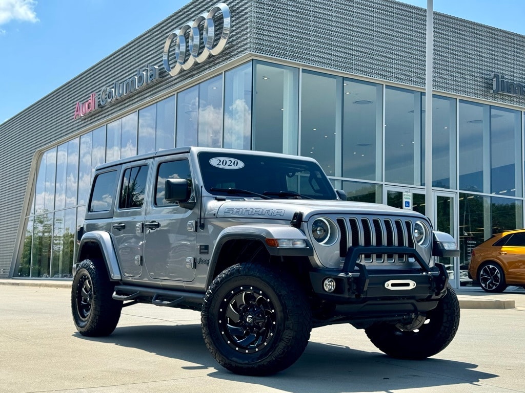 Used 2020 Jeep Wrangler Unlimited Sahara with VIN 1C4HJXEG9LW298371 for sale in Columbia, SC