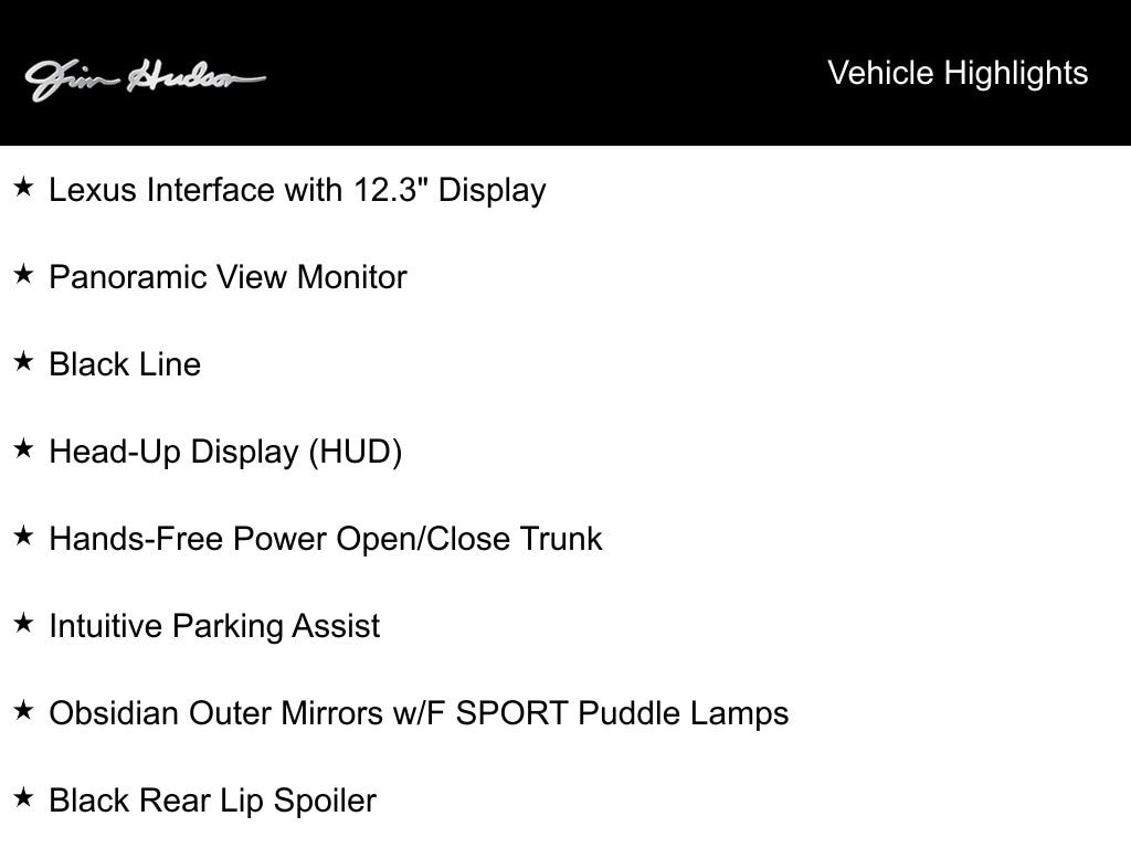 Used 2025 Lexus ES 350 F SPORT Handling Sedan