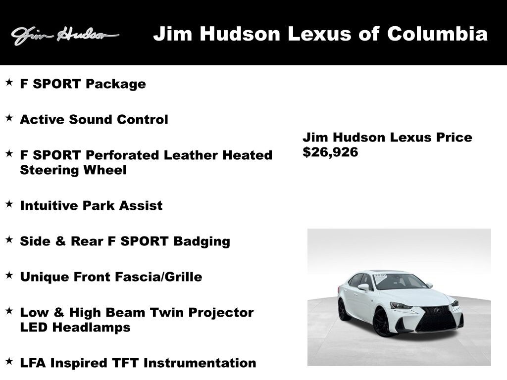 Certified 2020 Lexus IS 300 Sedan