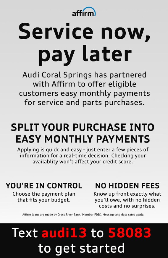 Service Center Audi Coral Springs