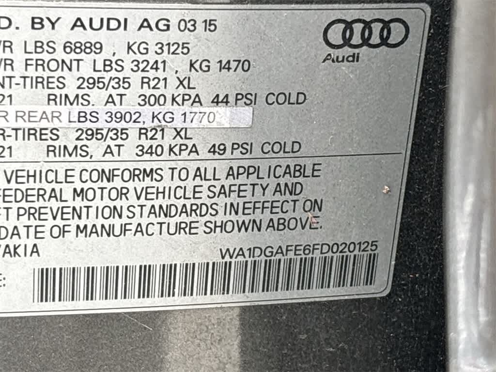 2015 Audi Q7 Prestige 35