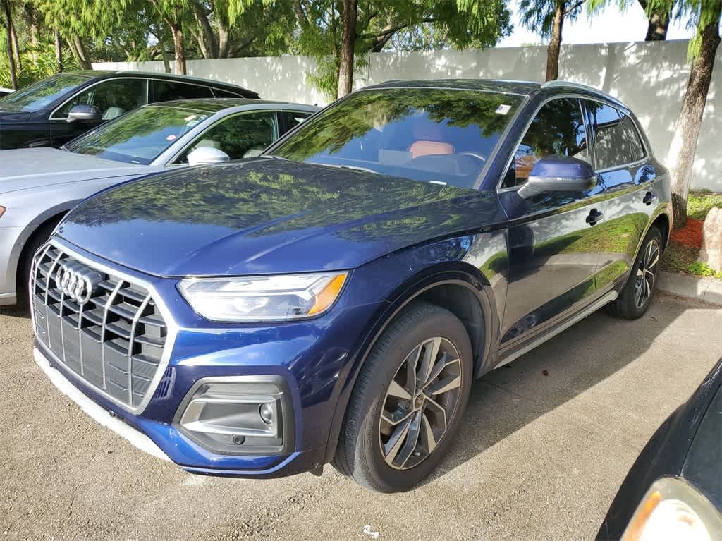 Used 2021 Audi Q5 Premium with VIN WA1AAAFY1M2133925 for sale in Coral Springs, FL