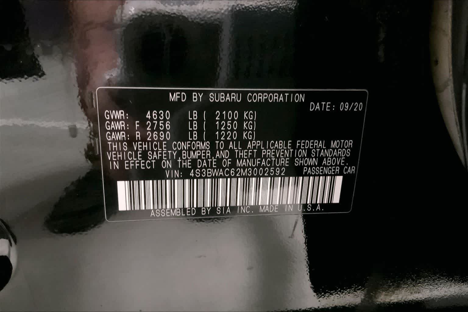 Thumbnail: 2021 Subaru Legacy - 19