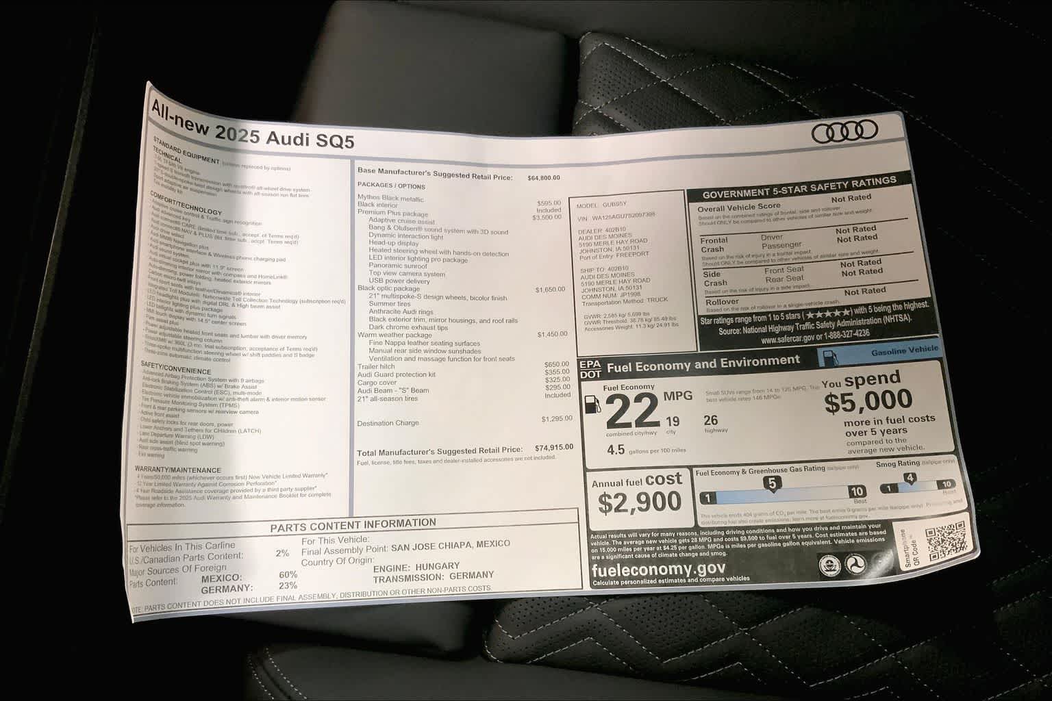 Thumbnail: 2025 Audi SQ5 - 22