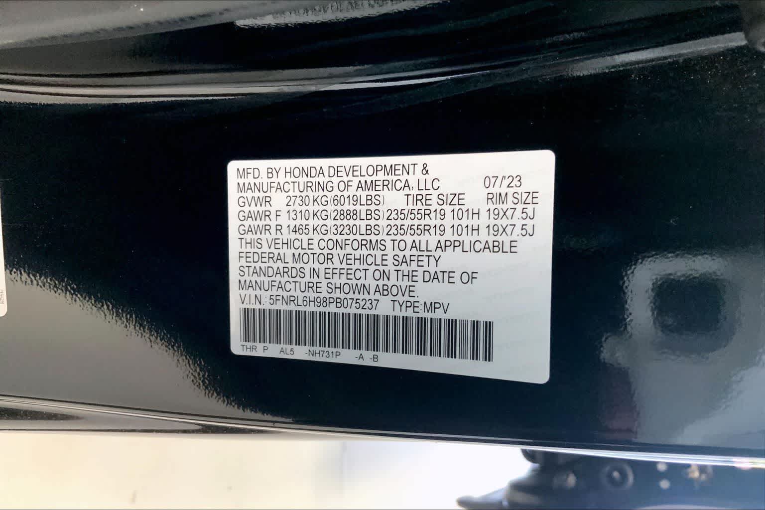 Thumbnail: 2023 Honda Odyssey - 18