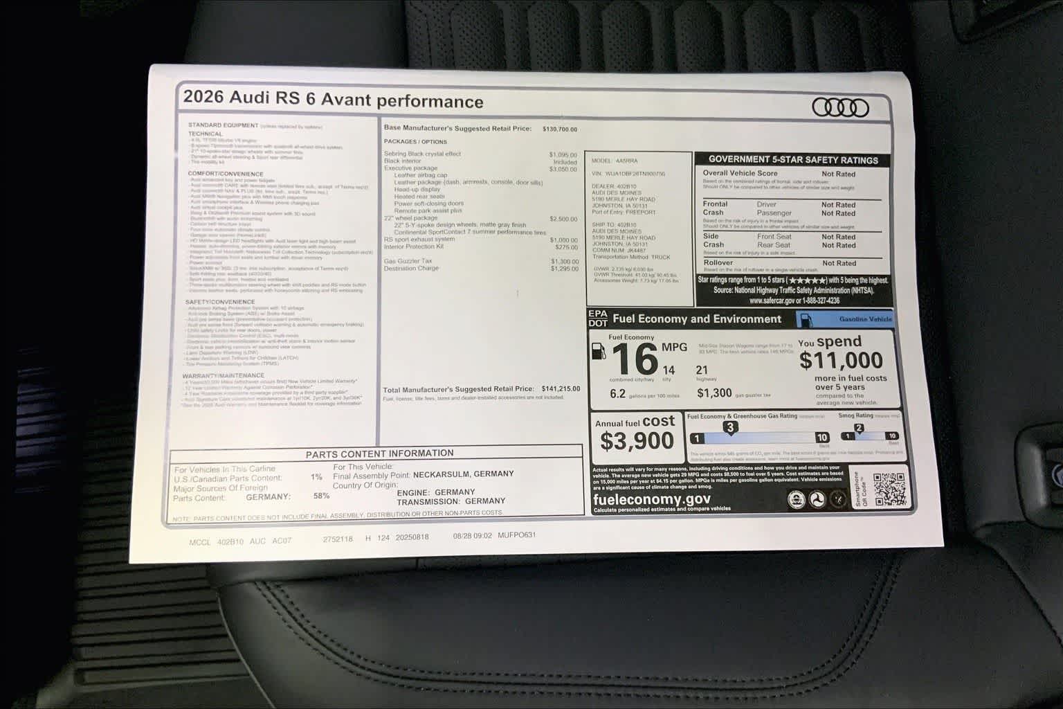 Thumbnail: 2026 Audi RS 6 - 23