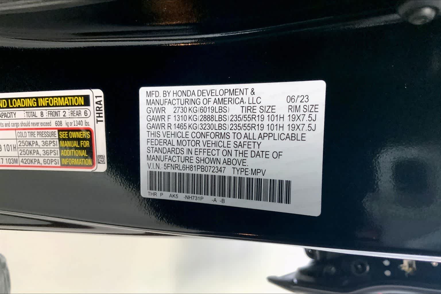 Thumbnail: 2023 Honda Odyssey - 17