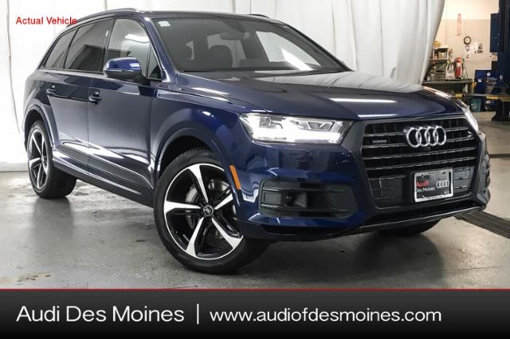 New 2019 Audi Q7 Suv 30t Prestige Navarra Blue Metallic For Sale