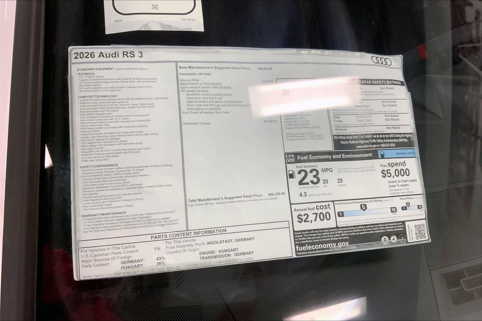 Thumbnail: 2026 Audi RS 3 - 22