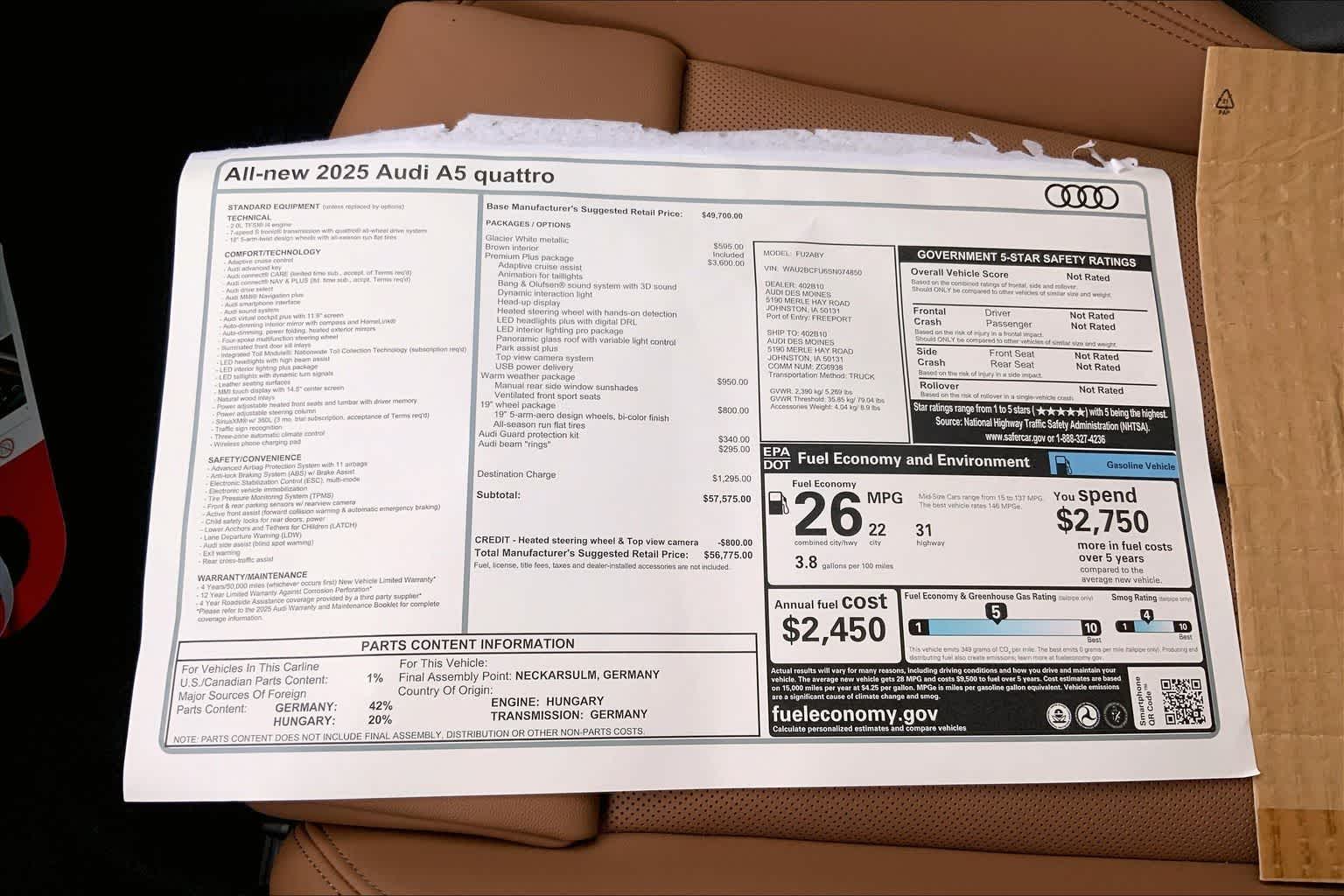 Thumbnail: 2025 Audi A5 - 22