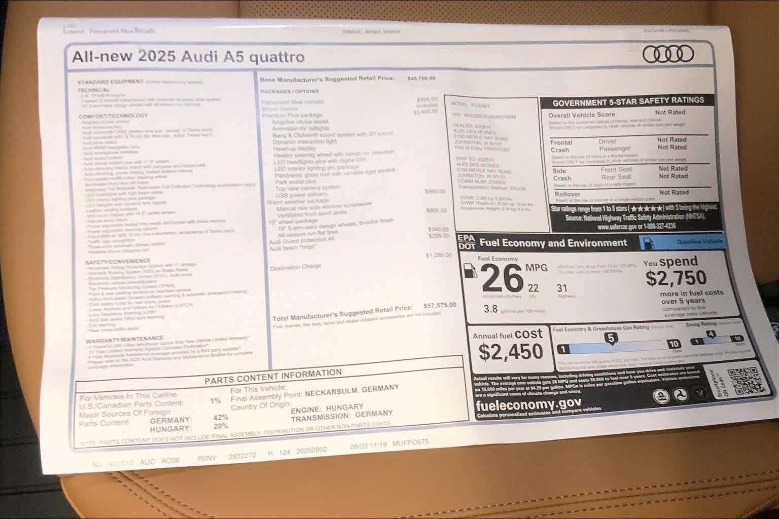 Thumbnail: 2025 Audi A5 - 23