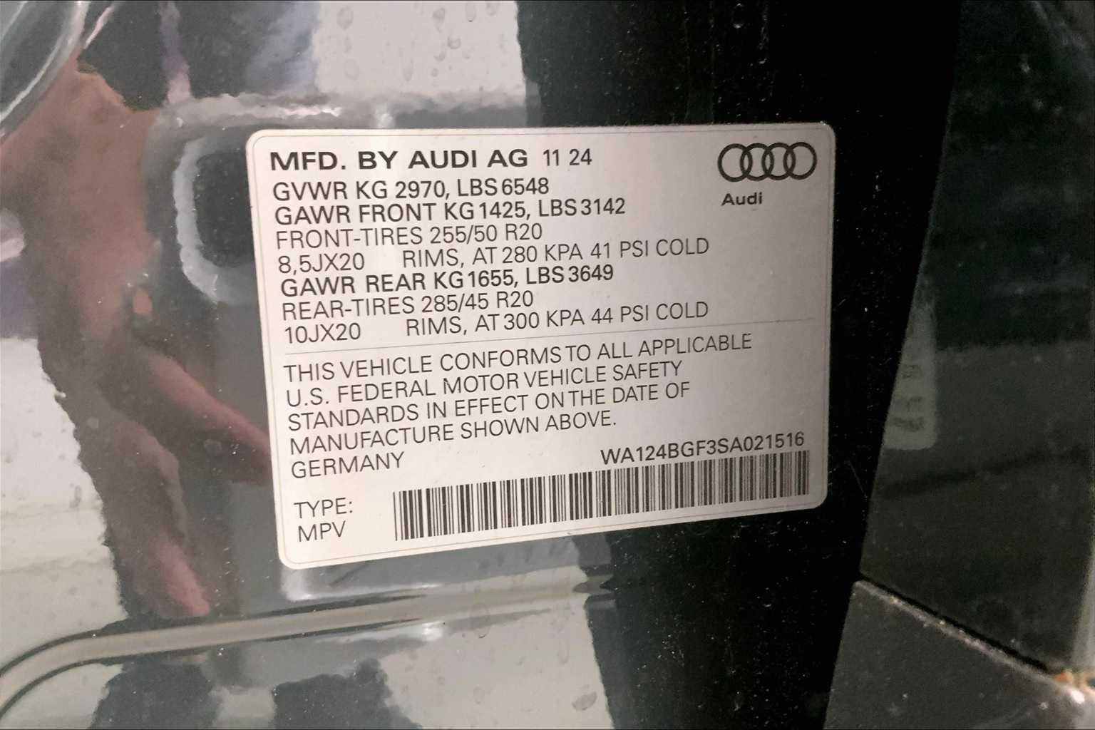 2025 Audi Q6 e-tron Premium Plus 20
