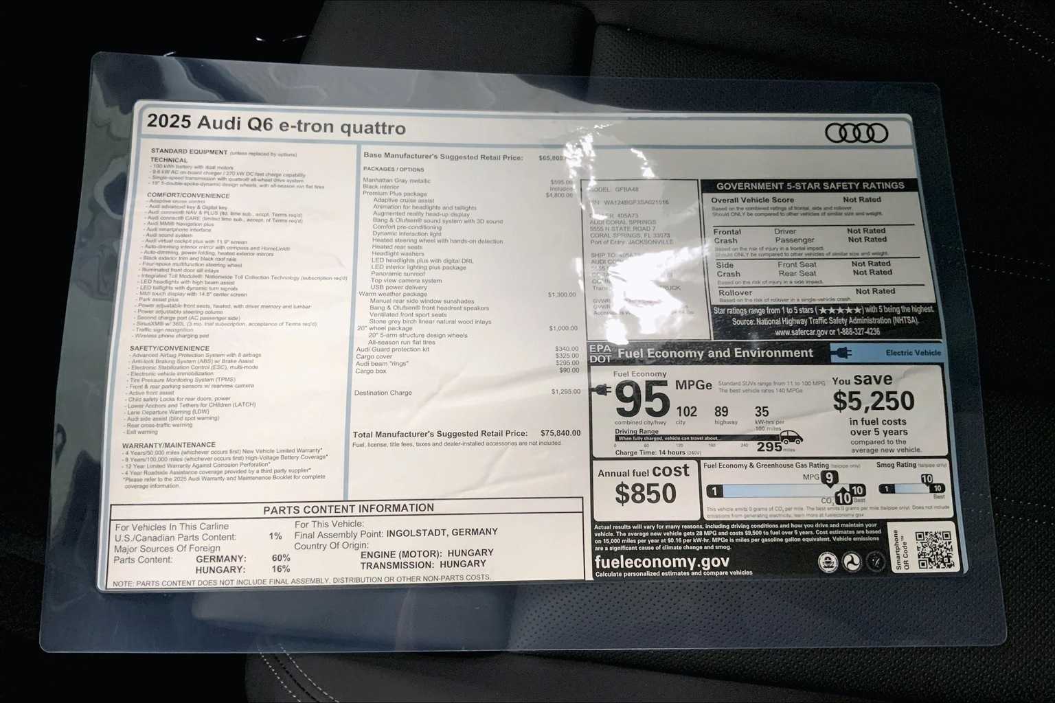 2025 Audi Q6 e-tron Premium Plus 21