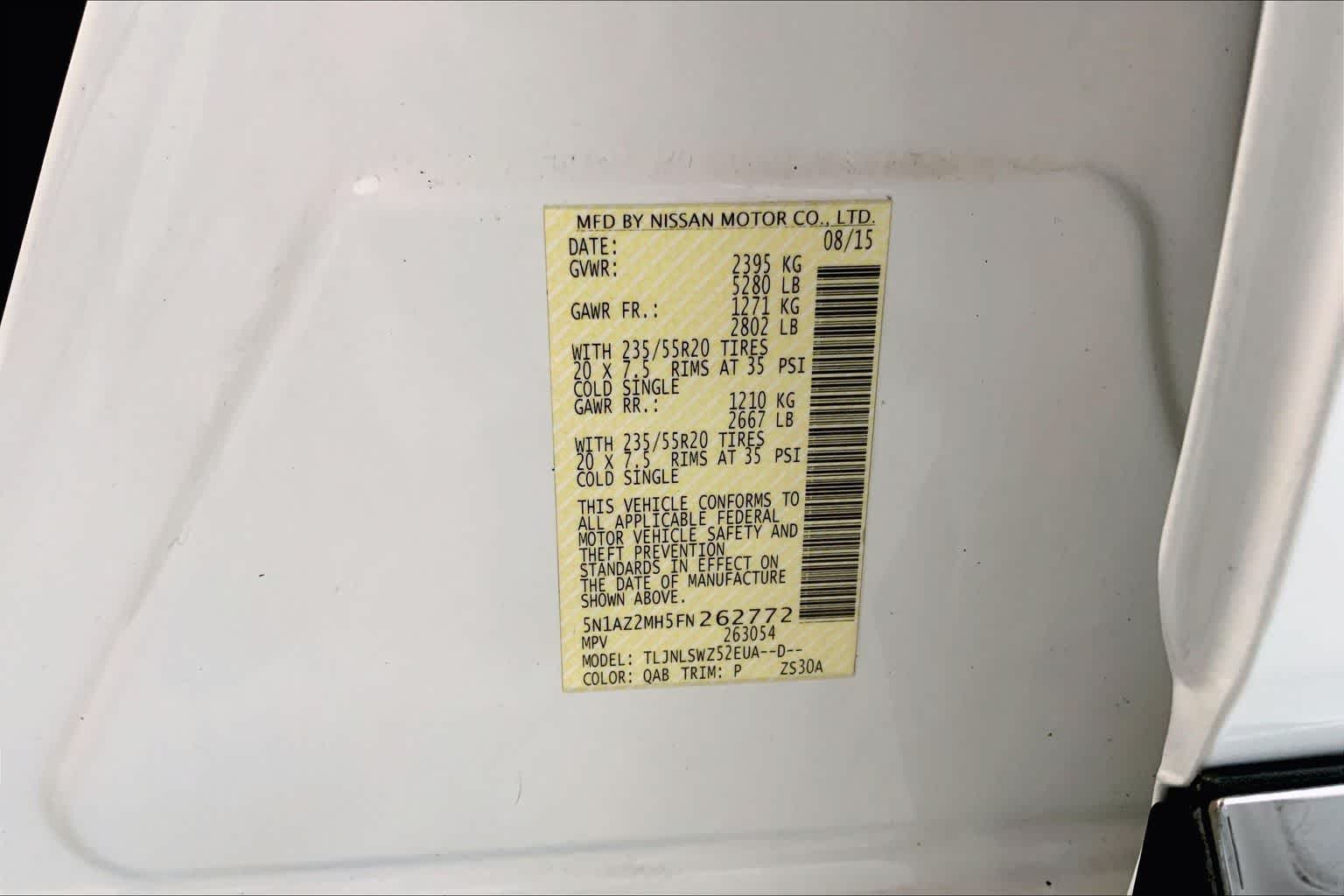 Thumbnail: 2015 Nissan Murano - 19