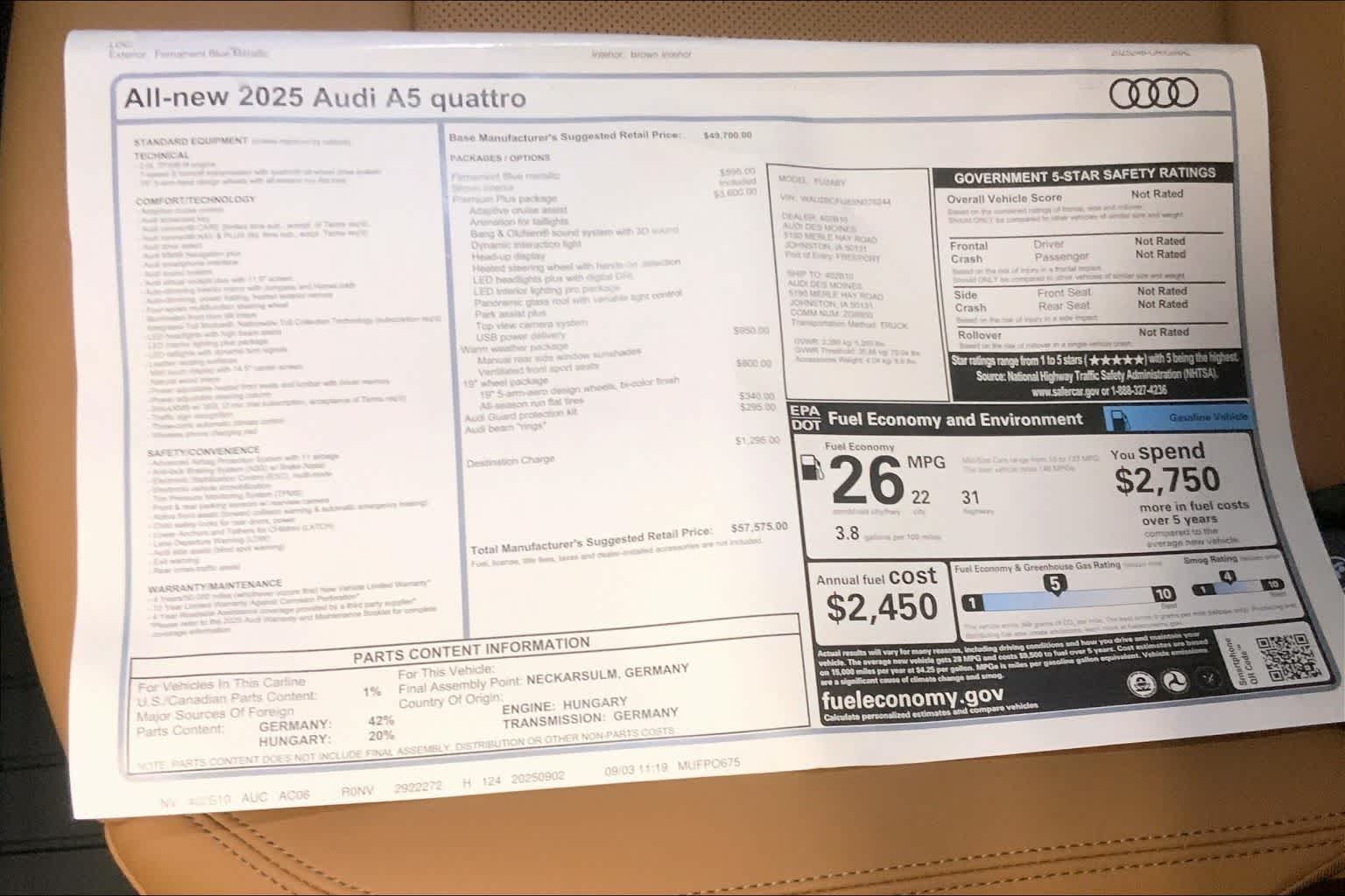 Thumbnail: 2025 Audi A5 - 23