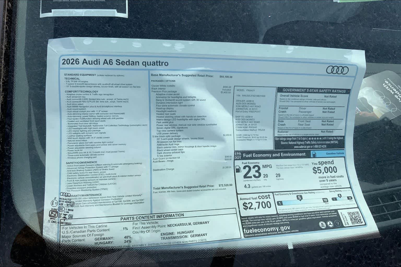 Thumbnail: 2026 Audi A6 - 22
