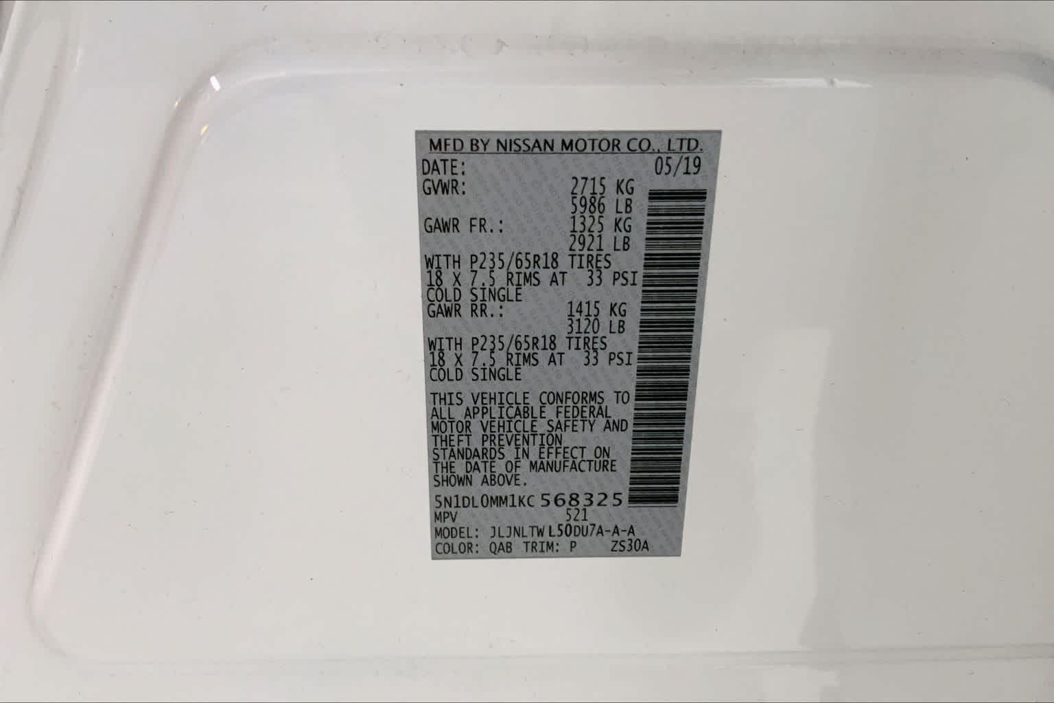 Thumbnail: 2019 INFINITI QX60 - 18