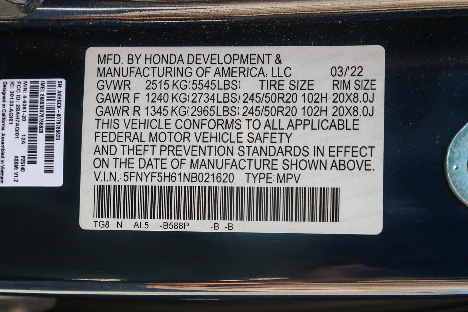 Thumbnail: 2022 Honda Pilot - 36