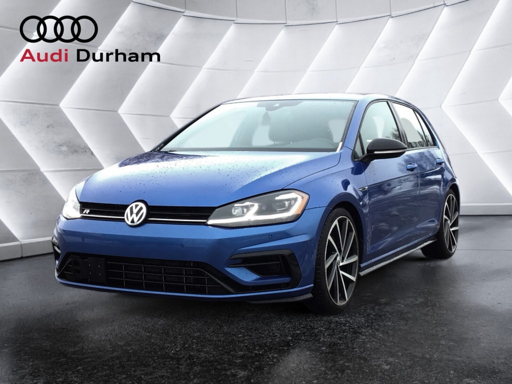 Blue 2018 Volkswagen Golf R Hatchback All-Wheel Drive 7-Speed Automatic