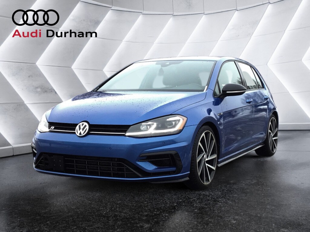 Blue 2018 Volkswagen Golf R Hatchback All-Wheel Drive 7-Speed Automatic