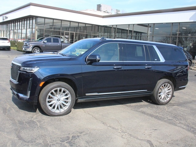 Used 2021 Cadillac Escalade ESV Premium Luxury with VIN 1GYS4LKLXMR230033 for sale in Erie, PA