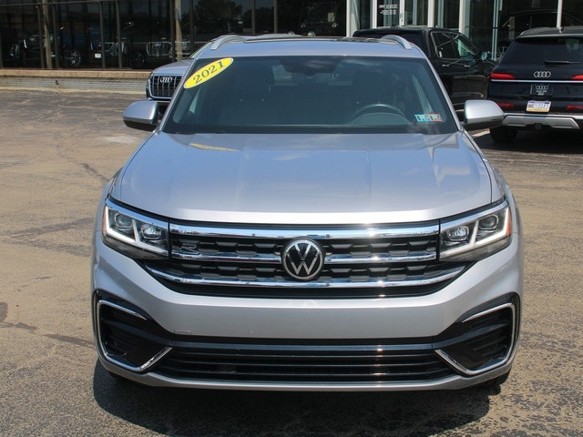 Used 2021 Volkswagen Atlas Cross Sport SE w/Tech R-Line with VIN 1V2RE2CA0MC212327 for sale in Erie, PA