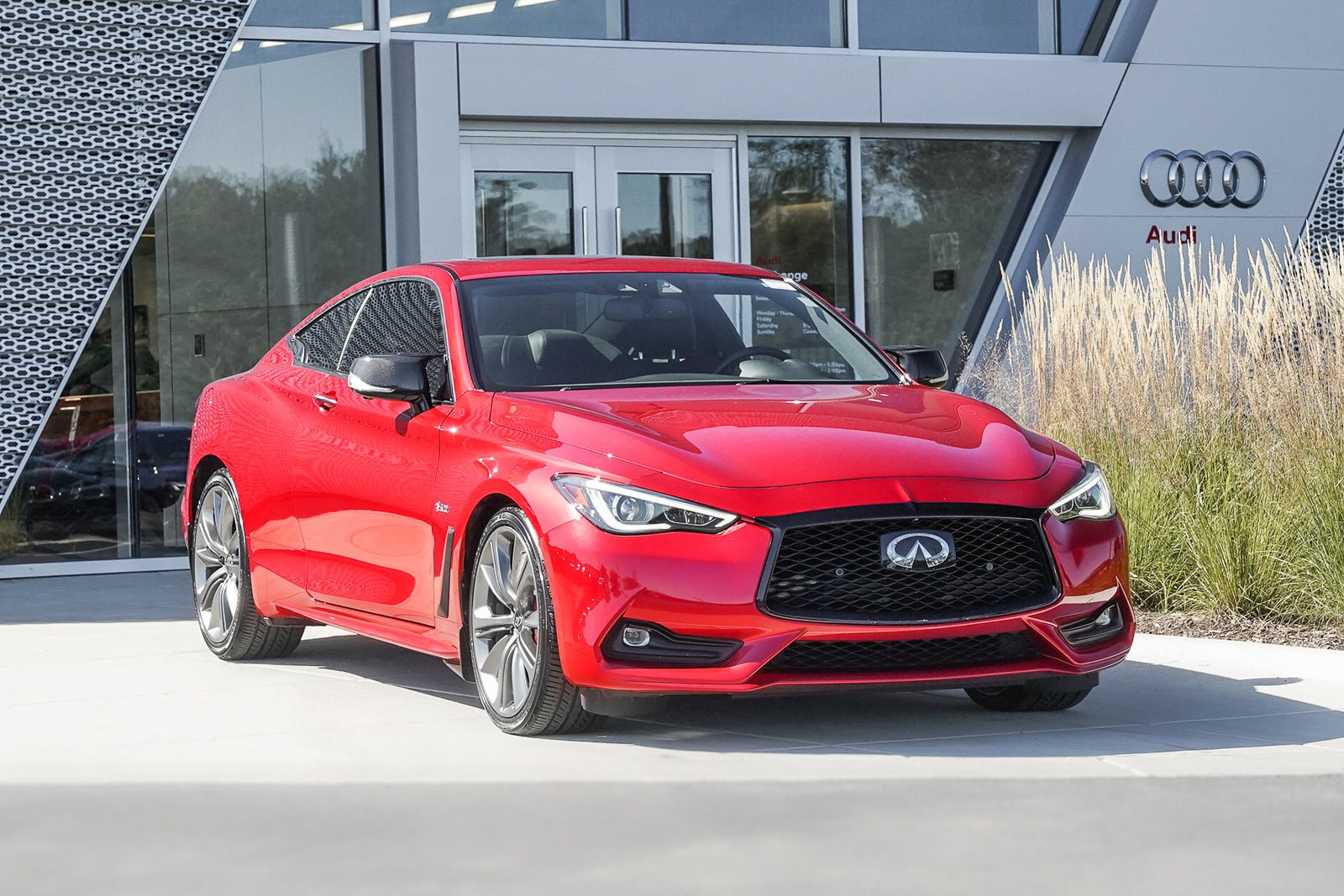 Used 2020 INFINITI Q60 Coupe RED SPORT with VIN JN1FV7EL7LM460375 for sale in Saint Charles, IL