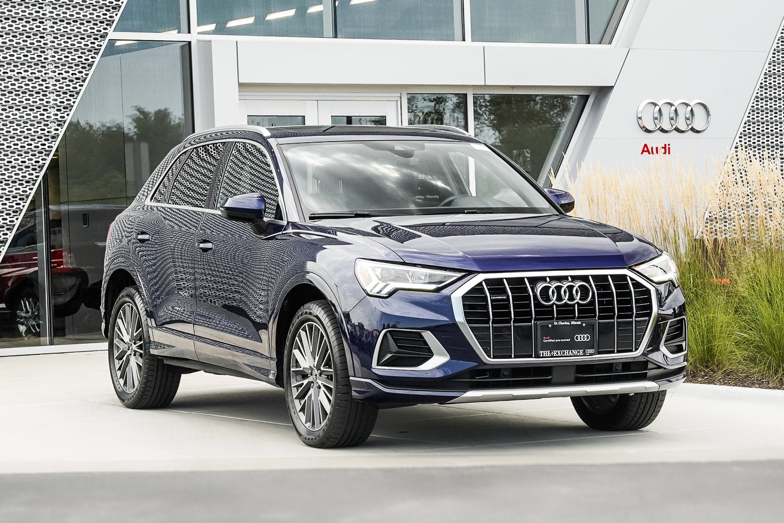 Certified 2021 Audi Q3 Premium Plus with VIN WA1BUCF31M1139306 for sale in Saint Charles, IL