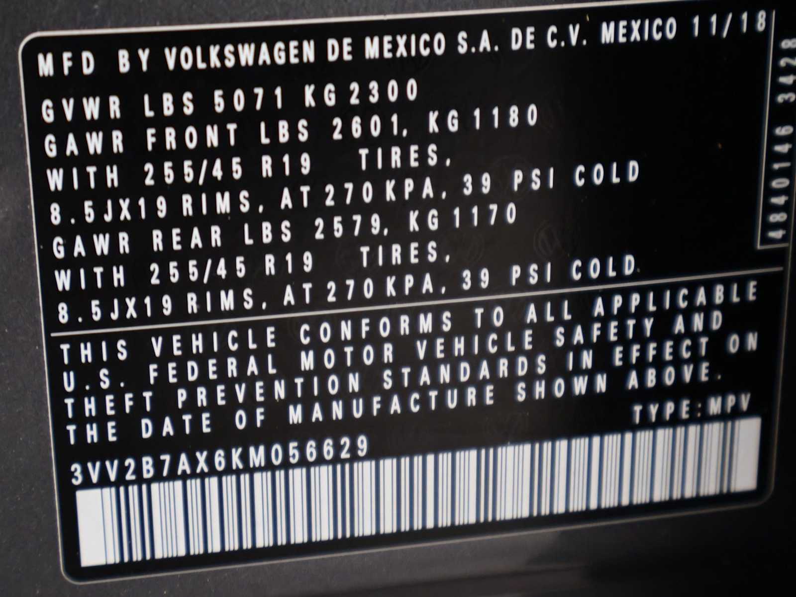 Thumbnail: 2019 Volkswagen Tiguan - 39
