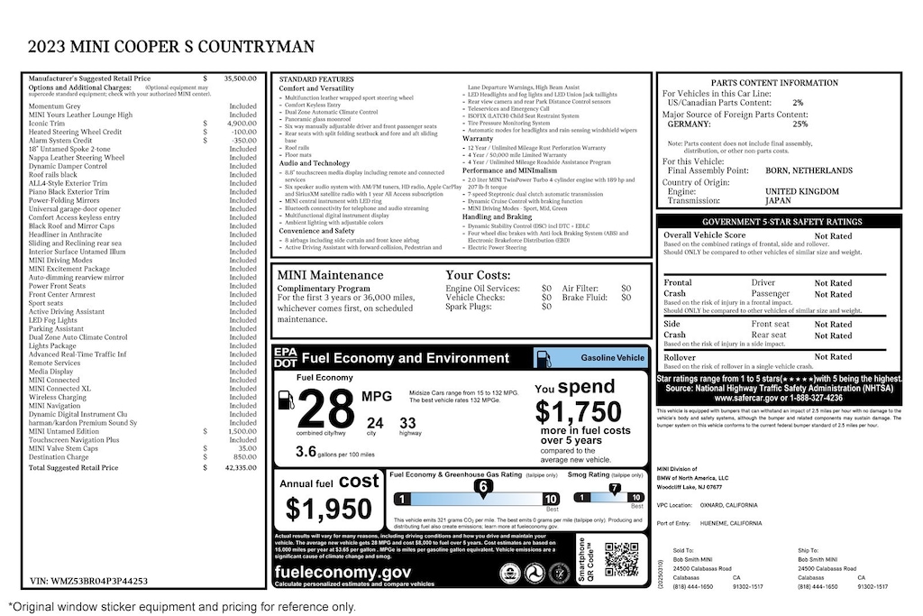 Used 2023 MINI Countryman Cooper S FWD SUV