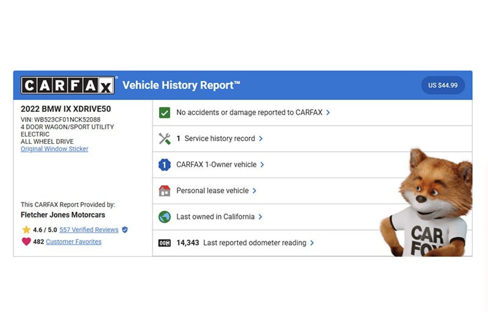 Used 2022 BMW iX Base with VIN WB523CF01NCK52088 for sale in Costa Mesa, CA