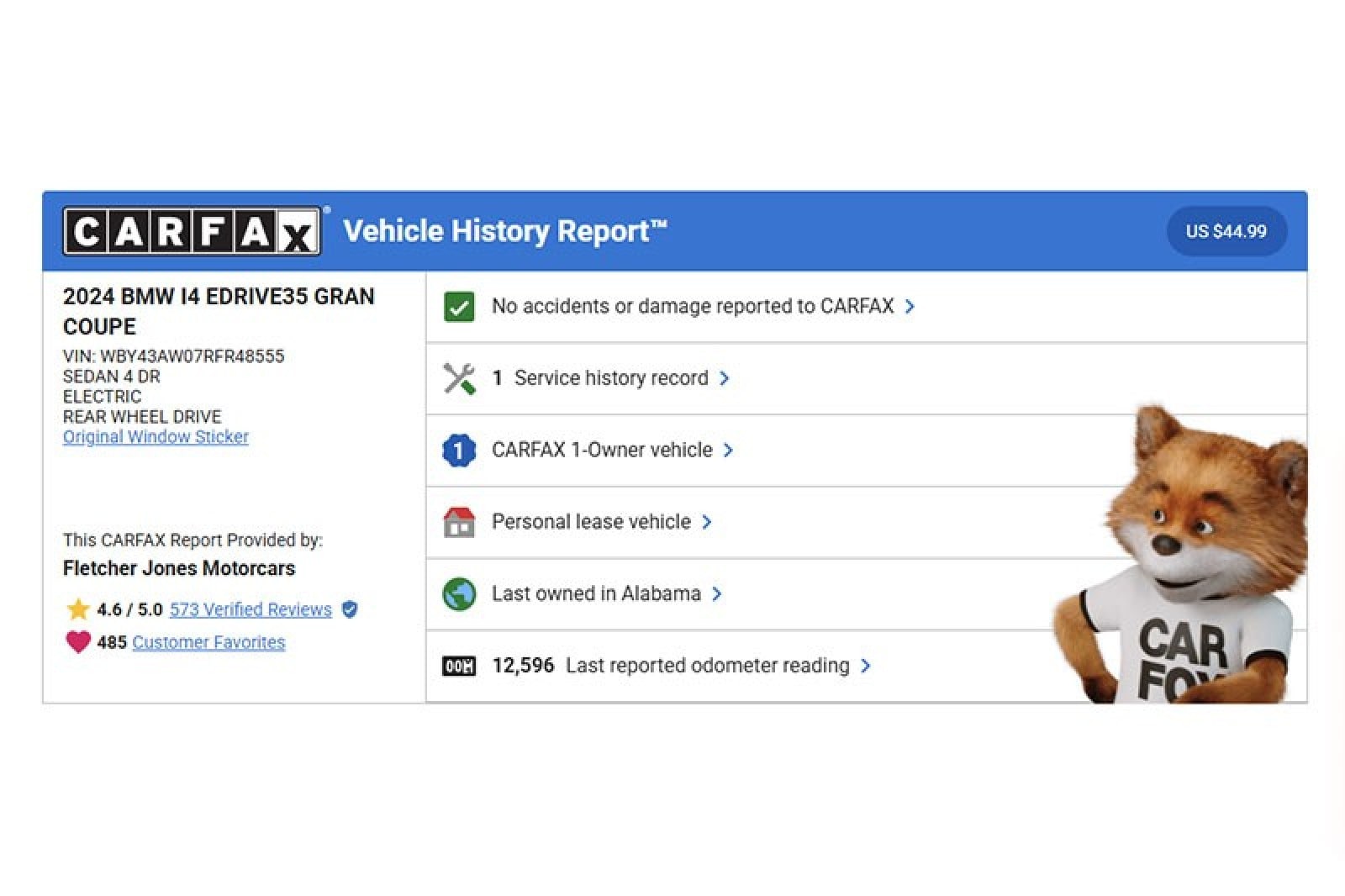 Used 2024 BMW i4 Base with VIN WBY43AW07RFR48555 for sale in Costa Mesa, CA