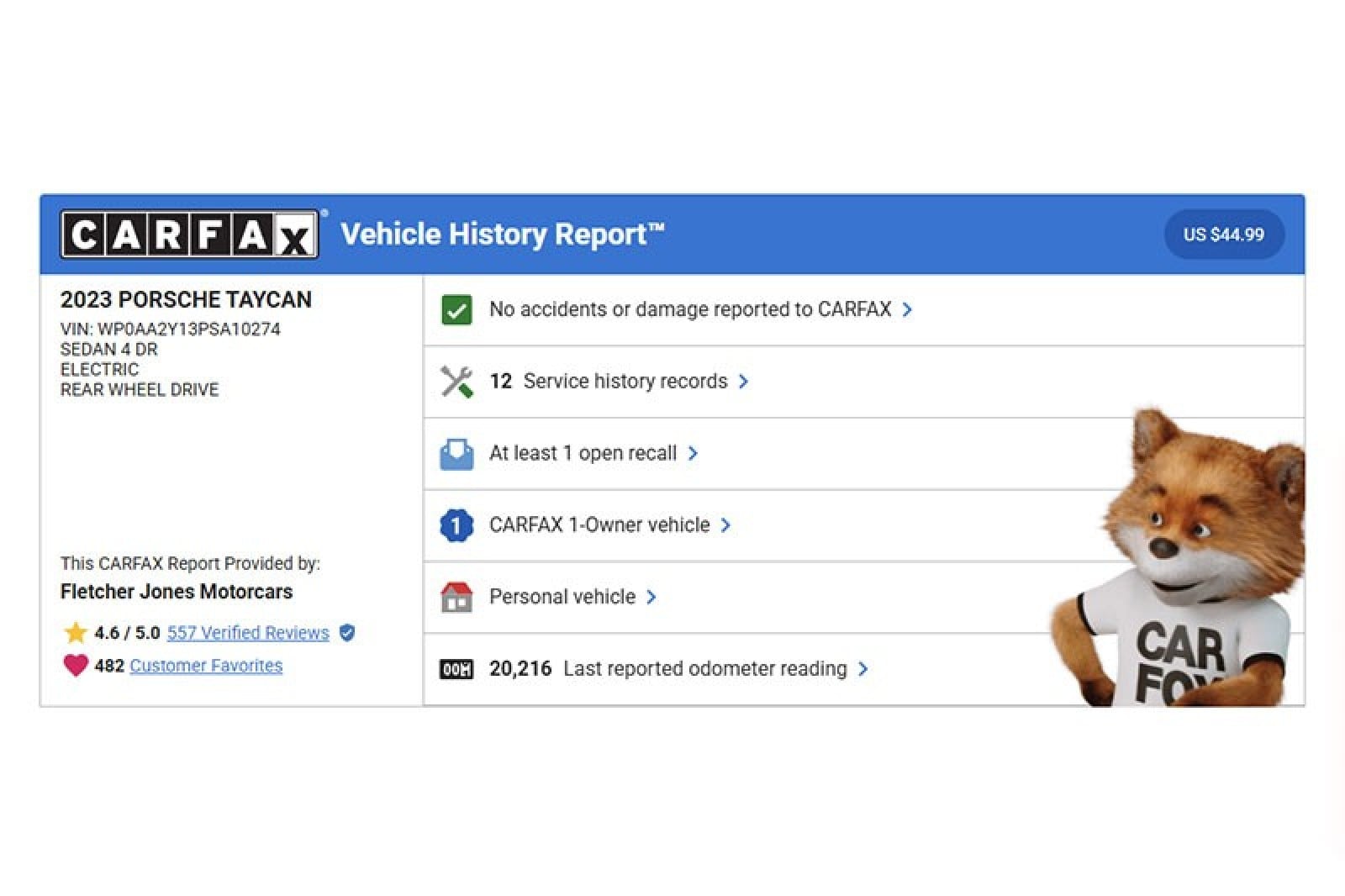 Used 2023 Porsche Taycan Base with VIN WP0AA2Y13PSA10274 for sale in Costa Mesa, CA