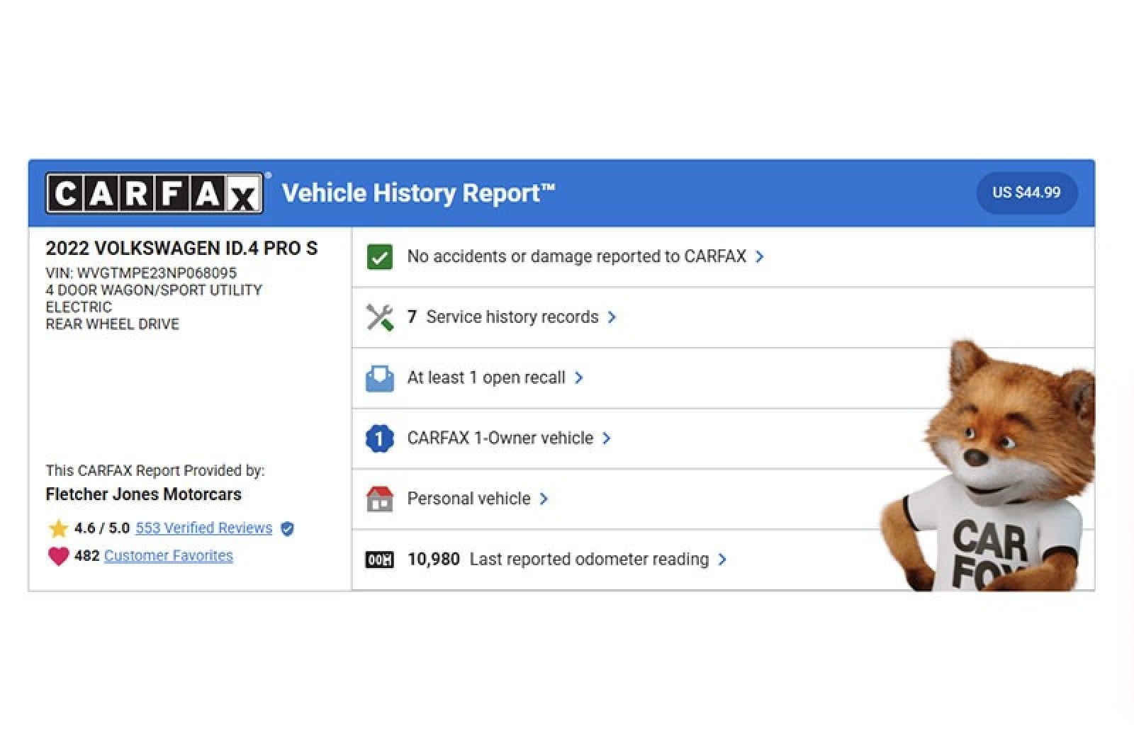 Used 2022 Volkswagen ID.4 PRO S with VIN WVGTMPE23NP068095 for sale in Costa Mesa, CA