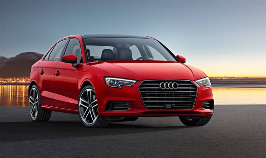 2020 Audi A3 at dusk